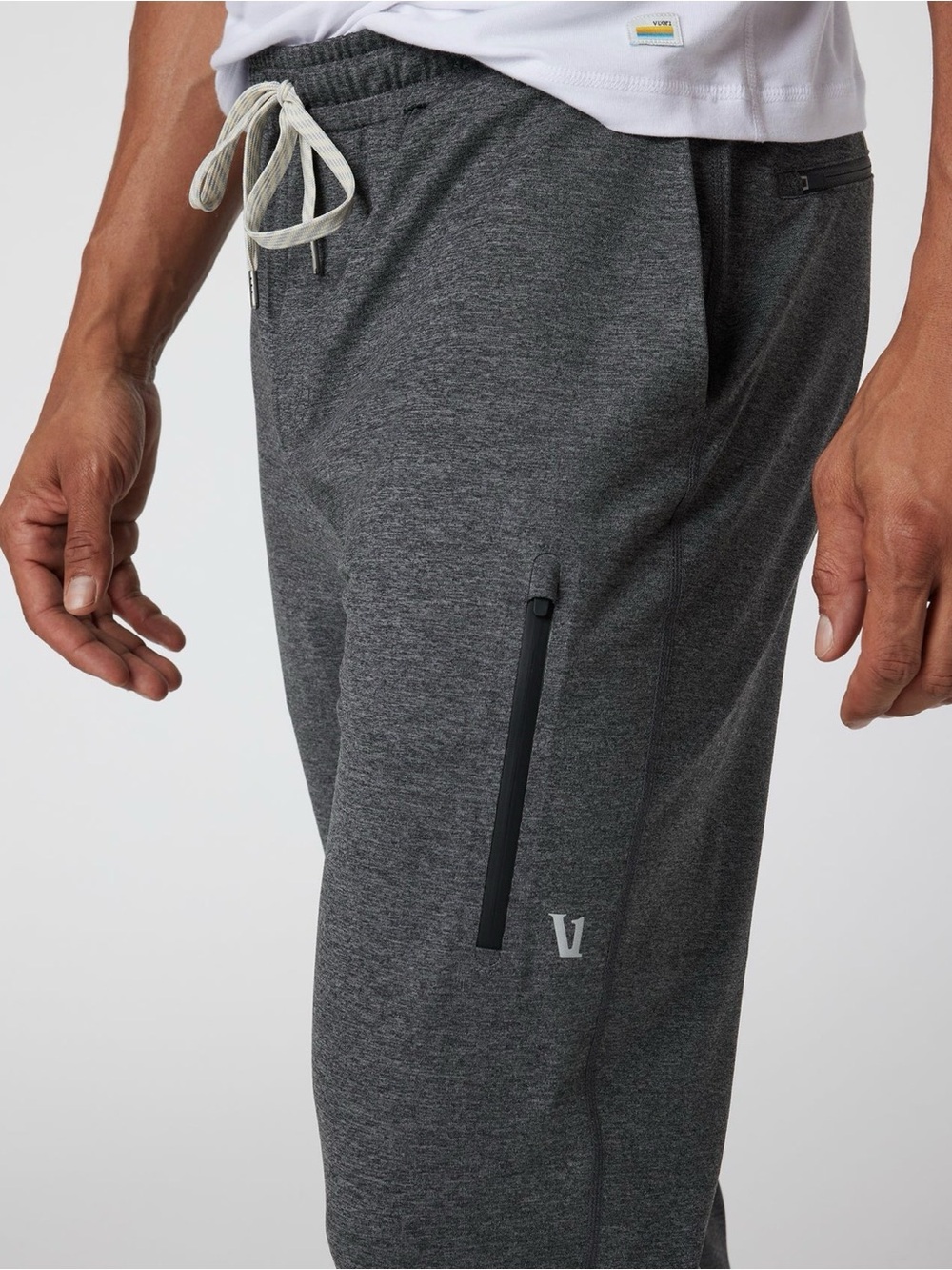 Men's Dark Gray Performance Jogger Pants - Picture 2 of 10